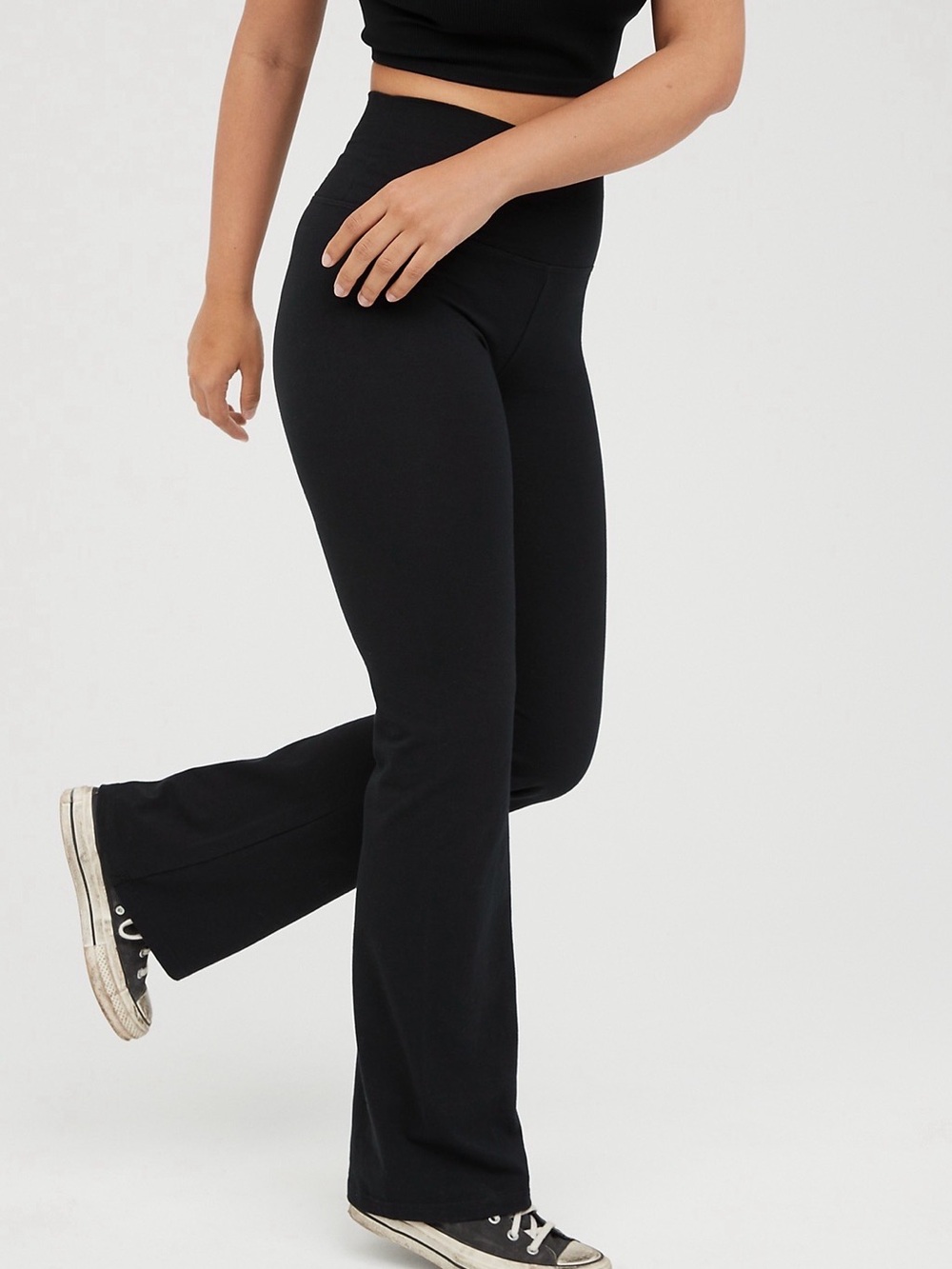 OFFLINE By Aerie OG Cotton High Waisted Flare Legging - Picture 3 of 7